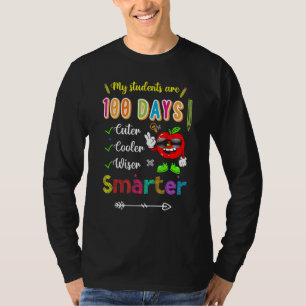 Camiseta Meus Estudantes São 100 Dias Mais Inteligentes Que