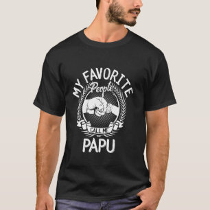 Camiseta Meus Favoritos Me Chamam de Papu Dia dos Pais V