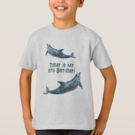 Camiseta Meus Filhos De Aniversário Dizendo Golfinho