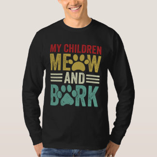 Camiseta Meus Filhos Miavam e Latem 3