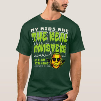 Camiseta Meus Filhos São os Verdadeiros Monstros Funny Hall