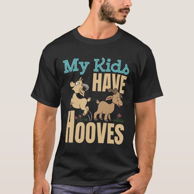 Camiseta Meus Filhos Têm Cascos Ir Para A Mãe Pai Pai (Frente)