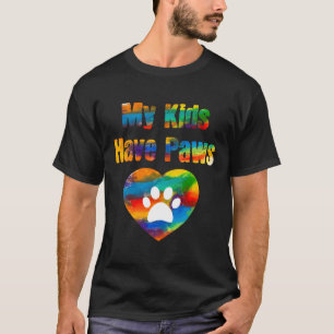 Camiseta Meus Filhos Têm Patas Engraçadas Com T-Shirt Prese