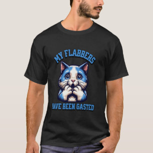 Camiseta Meus Flabbers Foram Gasted Gatinho Engraçado Choca