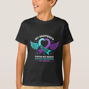 Camiseta Meus Irmãos Asas Cobrir Minha Prevenção ao Suicídi