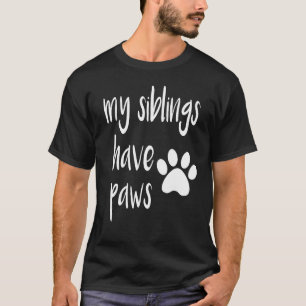 Camiseta Meus Irmãos Têm Patas para Criança em Família de C