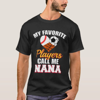 Camiseta Meus Jogadores Favoritos Jogadores De Baseball Nan