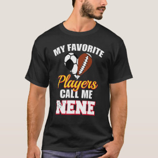 Camiseta Meus Jogadores Favoritos Me Chamam De Futebol Nene