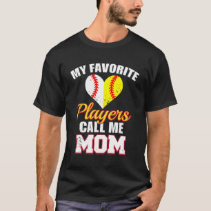 Camiseta Meus Jogadores Favoritos Me Chamam De Mãe Beball S
