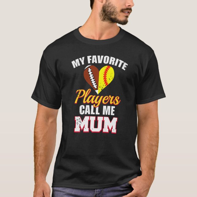 Camiseta Meus Jogadores Favoritos Me Chamam De Mãe Rugby So (Frente)