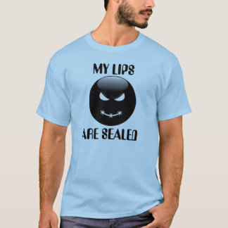 Camiseta Meus lábios são selados