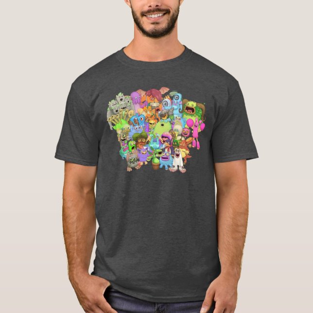 Camiseta Meus Monstros Cantores 4 amigos (Frente)