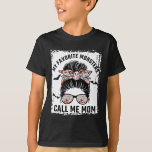 Camiseta Meus Monstros Favoritos Me Chamam Mamãe, Manda Mãe