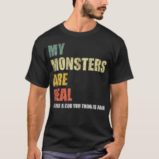 Camiseta Meus Monstros São Reais
