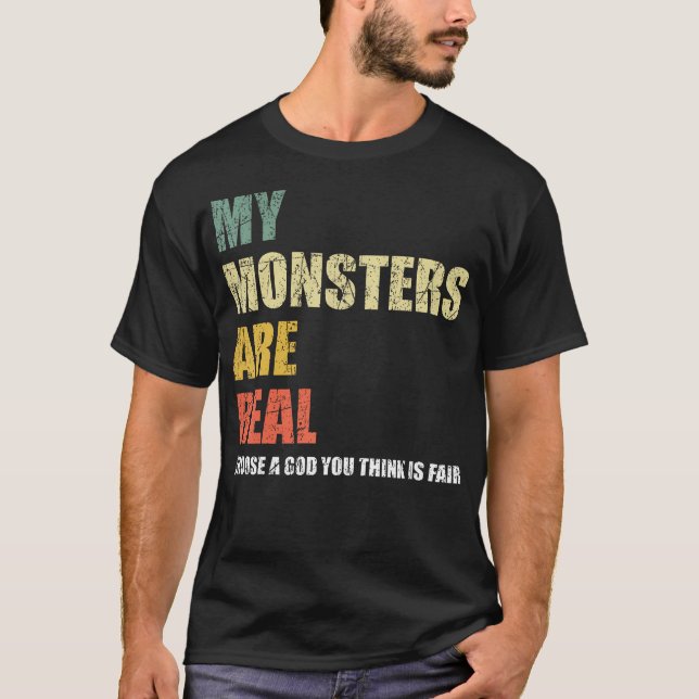 Camiseta Meus Monstros São Reais (Frente)