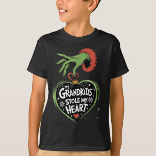 Camiseta Meus Netos Roubaram Minha Família De Natal Cardíac