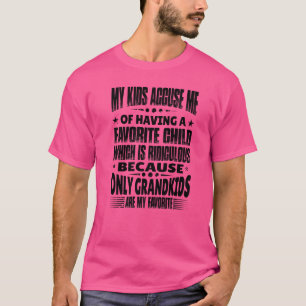 Camiseta Meus Netos São Minha Avó E Vovô Favoritos Qu