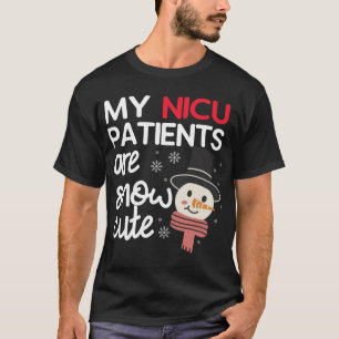 Camiseta Meus Pacientes NICU São Neonatais De Natal Bonitos