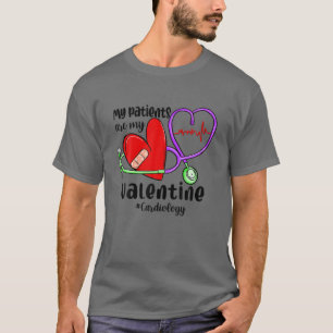 Camiseta Meus Pacientes São Meu Cartão De Cardiologia Eng