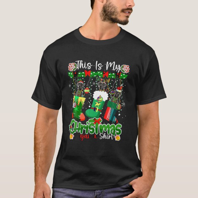 Camiseta Meus Papais noeis De Natal Do Pajama Mostram Grand (Frente)