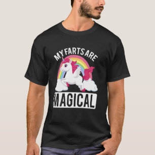 Camiseta Meus Peditórios São Piada de Gag Fart Unicórnio Má