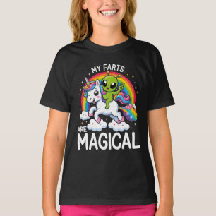 Camiseta Meus Peidos São Arco-íris Espacial de Unicórnio Al