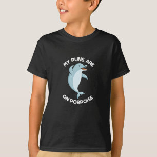 Camiseta Meus Peitos Estão Em Porpoise Engraçados Animais E
