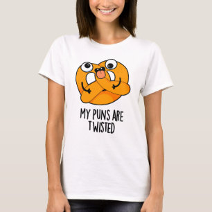 Camiseta Meus Peitos São Entortados Engraçado Pretzel Pun