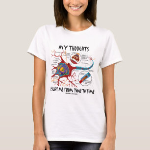 Camiseta Meus pensamentos escapam-me de vez em quando