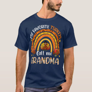 Camiseta Meus Perus Favoritos Me Chamam De Ação De Graças À