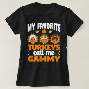 Camiseta Meus perus favoritos me chamam de Ação de Graças G