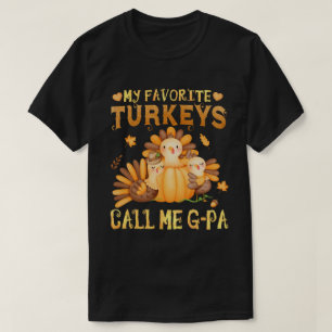 Camiseta Meus perus favoritos me chamam de G-pa Fall Ação
