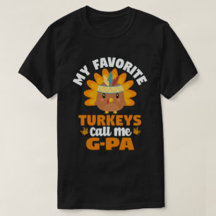 Camiseta Meus perus favoritos me chamam de G-Pa Queda Açã