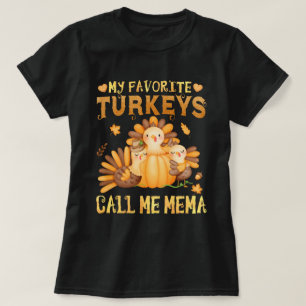 Camiseta Meus perus favoritos me chamam de Mema Cair Ação