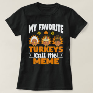 Camiseta Meus perus favoritos me chamam de "Meme Fall" Ação