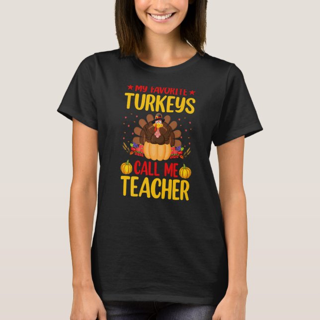 Camiseta Meus perus favoritos me chamam de professor turqui (Frente)
