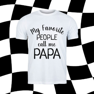 Camiseta Meus Pessoas Favoritas Me Chamam de Papai Avô Engr
