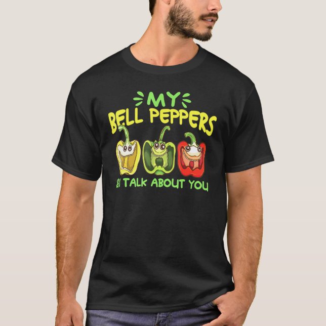 Camiseta Meus Pimentos De Bell Falo De Jardinagem (Frente)