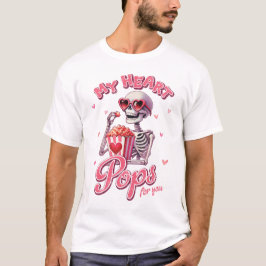 Camiseta Meus Pop de coração para você" Design de pipoca do