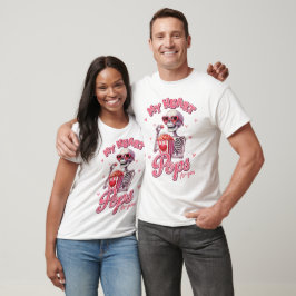 Camiseta Meus Pop de coração para você" Design de pipoca do