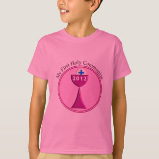 Camiseta Meus primeiros presentes do comunhão santamente