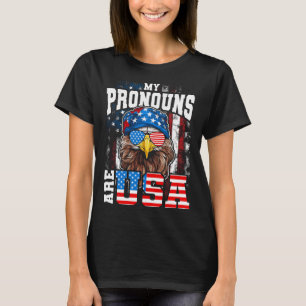 Camiseta Meus Pronunciantes São Águia Patriótica Dos Eua Fu