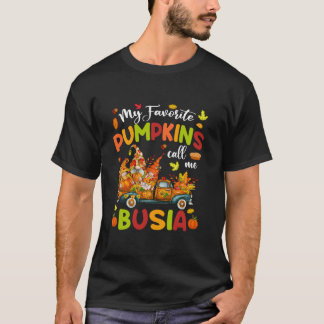 Camiseta Meus Pumpkins Favoritos Me Chamam De Busia Truck G