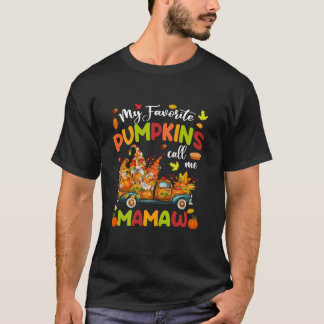 Camiseta Meus Pumpkins Favoritos Me Chamam De Caminhão Mama