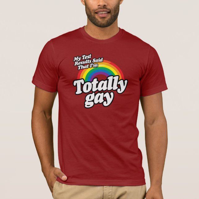 CAMISETA MEUS RESULTADOS DA ANÁLISE DISSERAM O GAY (Frente)