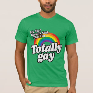 CAMISETA MEUS RESULTADOS DE TESTE DISSERAM GAY