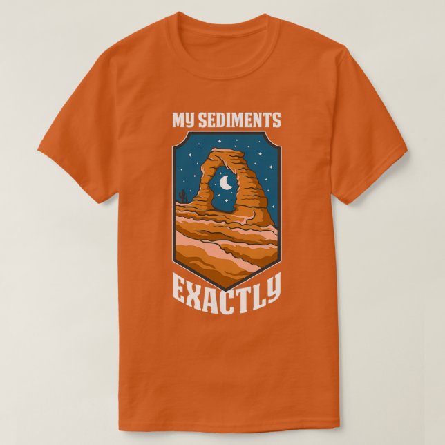Camiseta Meus Sedimentos Exatamente Engraçados Presente Geo (Frente do Design)
