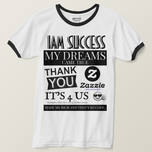 CAMISETA MEUS SONHOS SE REALIZARAM (Frente do Design)
