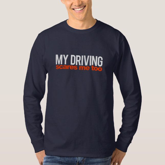 Camiseta Meus sustos de condução imitaçóisis (Frente)