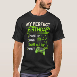 Camiseta Meus Videos games de Dia Perfeito Gaming 8º aniver